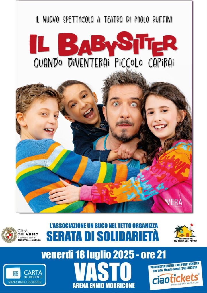 Locandina il Babysitter Paolo Ruffini a Vasto